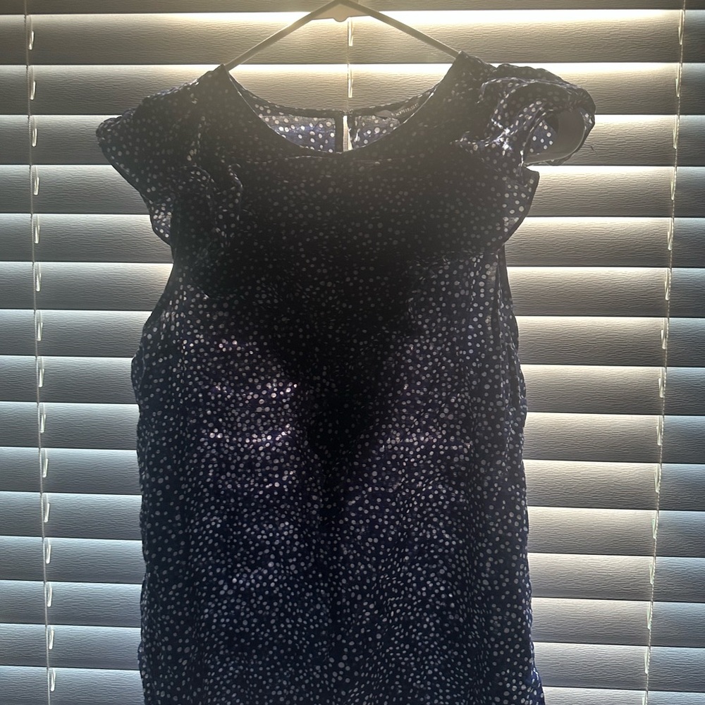 Express Navy Polka Dot Women's Top